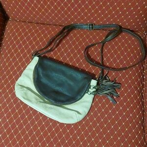 Vera Pelle Two-Tone Brown and Cream Women's Bag